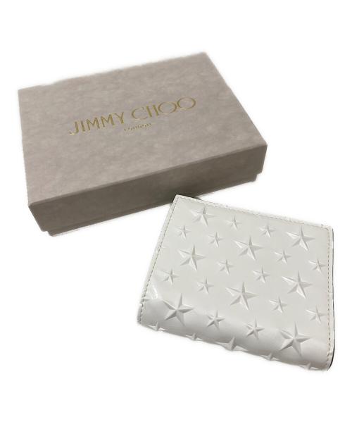 JIMMY CHOO（ジミーチュウ）JIMMY CHOO (ジミーチュウ) HANNI STAR COMPACT WALLET ホワイトの古着・服飾アイテム