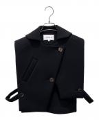 ENFOLDエンフォルド）の古着「ワイドボックスベスト」｜ブラック