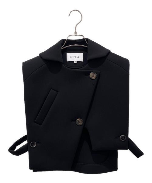 ENFOLD（エンフォルド）ENFOLD (エンフォルド) ワイドボックスベスト ブラック サイズ:38の古着・服飾アイテム