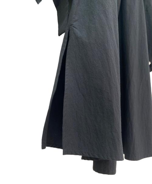 ENFOLD（エンフォルド）ENFOLD (エンフォルド) GATHER-SLEEVE BLOUSE ブラック サイズ:38の古着・服飾アイテム