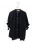 ENFOLD（エンフォルド）の古着「GATHER-SLEEVE BLOUSE」｜ブラック