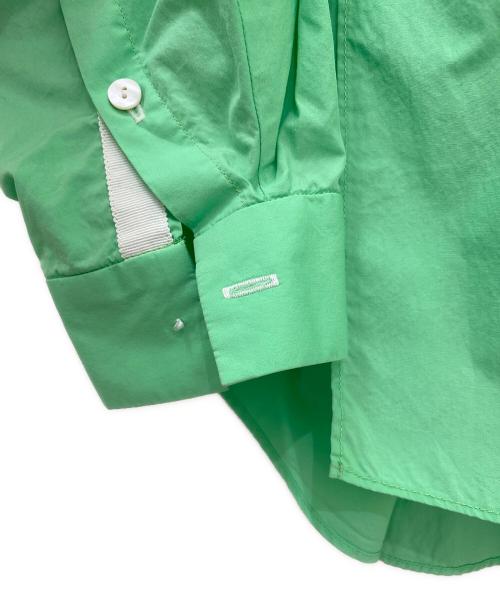ENFOLD（エンフォルド）ENFOLD (エンフォルド) DISTORTION SHIRT グリーン サイズ:38の古着・服飾アイテム
