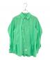 ENFOLD（エンフォルド）の古着「DISTORTION SHIRT」｜グリーン