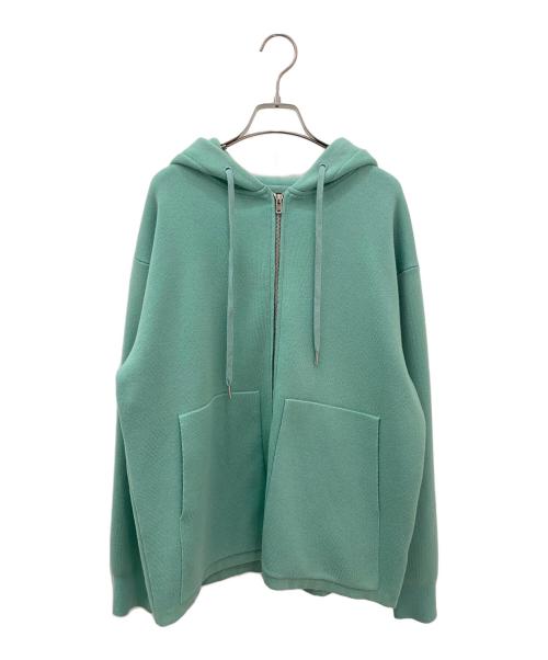 CABAN（キャバン）CABAN (キャバン) コットンカシミヤ ジップパーカ ミントグリーン サイズ:Mの古着・服飾アイテム