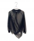 ANREALAGEアンリアレイジ）の古着「シアーシャツ」｜ブラック