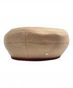 HERMESエルメス）の古着「カシミヤ ベレー帽」｜ベージュ