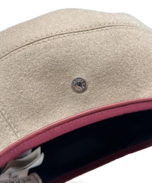 HERMES（エルメス）HERMES (エルメス) カシミヤ ベレー帽 ベージュ サイズ:57の古着・服飾アイテム