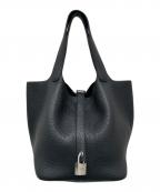 HERMESエルメス）の古着「ピコタンロックMM」｜ブラック×シルバー金具