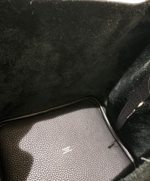 HERMES（エルメス）HERMES (エルメス) ピコタンロックMM ブラック×シルバー金具 サイズ:MMの古着・服飾アイテム