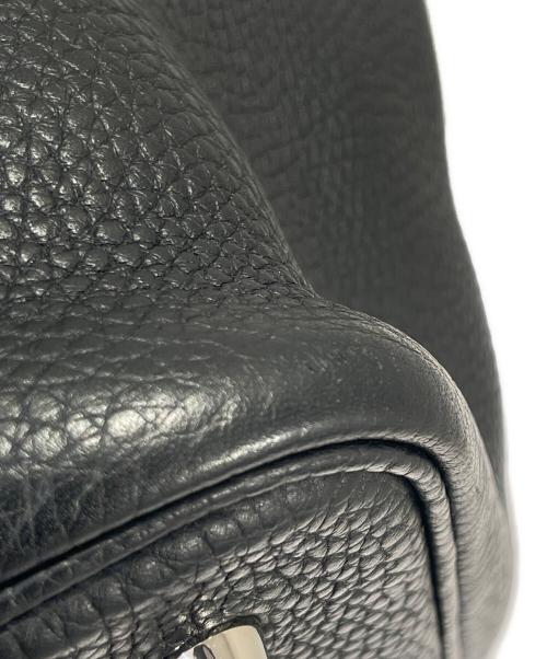 HERMES（エルメス）HERMES (エルメス) ピコタンロックMM ブラック×シルバー金具 サイズ:MMの古着・服飾アイテム