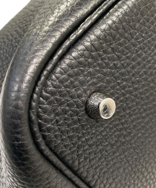 HERMES（エルメス）HERMES (エルメス) ピコタンロックMM ブラック×シルバー金具 サイズ:MMの古着・服飾アイテム