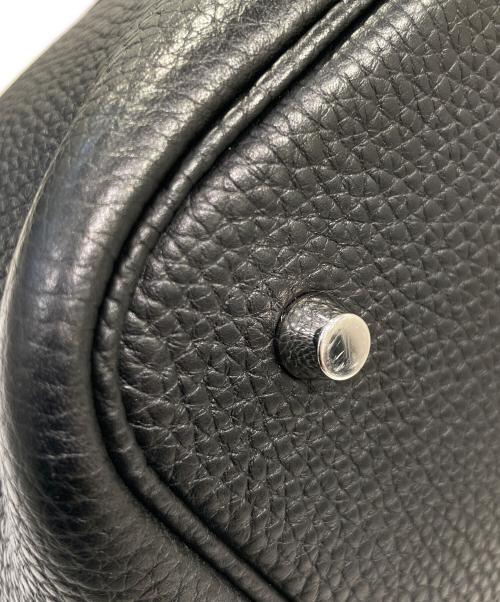 HERMES（エルメス）HERMES (エルメス) Picotin Lock MM ピコタンロック MM/トリヨンクレマンス/ブラック（ノワール）/D刻印:2019/シルバー金具 ブラック×シルバー金具 サイズ:MMの古着・服飾アイテム