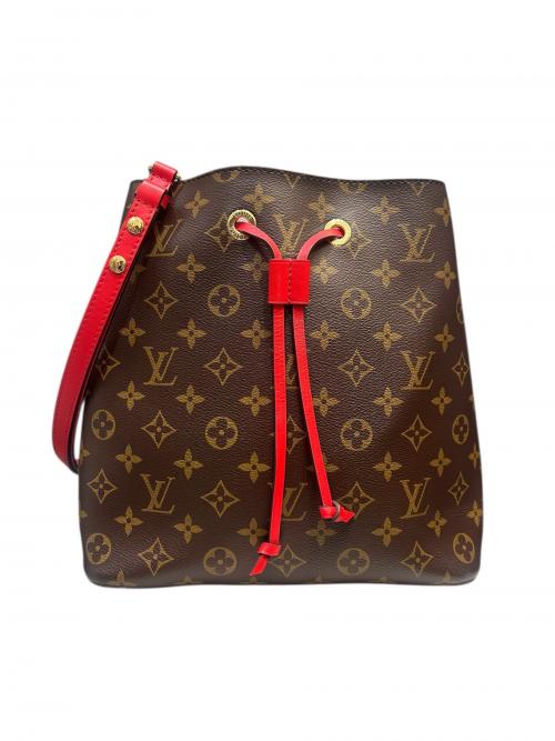 LOUIS VUITTON（ルイ ヴィトン）LOUIS VUITTON (ルイ ヴィトン) ネオノエ MM ブラウン×コクリコレッド サイズ:MMの古着・服飾アイテム