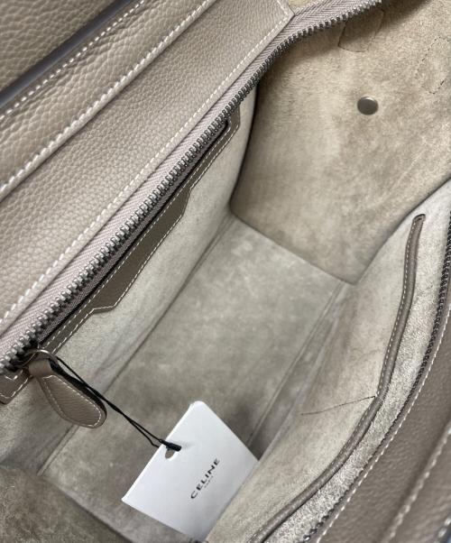 CELINE（セリーヌ）CELINE (セリーヌ) ラゲージ マイクロ トートバッグ グレー サイズ:マイクロの古着・服飾アイテム