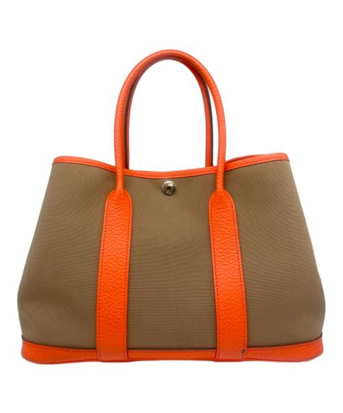 HERMES（エルメス）HERMES (エルメス) ガーデンパーティTPM オレンジ×ベージュ サイズ:TPMの古着・服飾アイテム