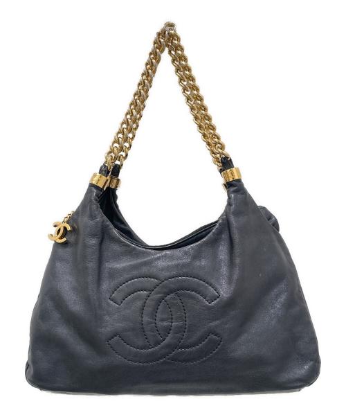 CHANEL（シャネル）CHANEL (シャネル) チェーンショルダーバッグ ブラックの古着・服飾アイテム