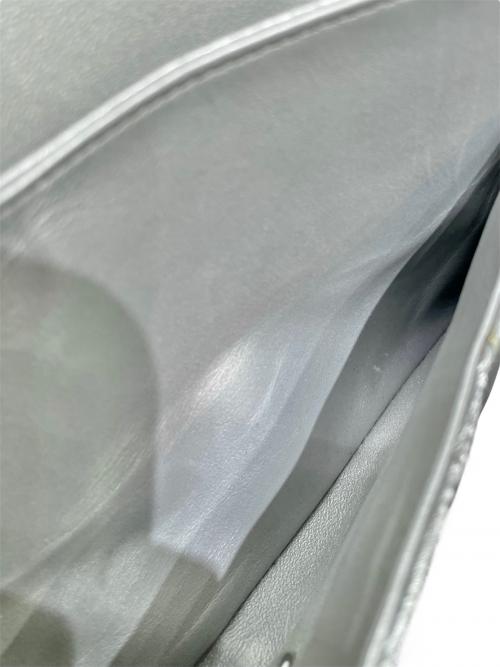 CHANEL（シャネル）CHANEL (シャネル) シェブロン 25 シルバー×シルバー金具 サイズ:-の古着・服飾アイテム