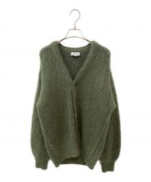 HYKE（ハイク）の古着「モヘアカーディガン」｜グリーン