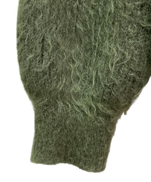 HYKE（ハイク）HYKE (ハイク) モヘアカーディガン グリーン サイズ:3の古着・服飾アイテム