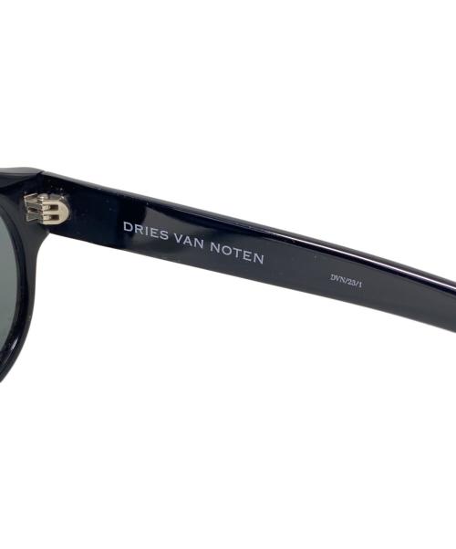 DRIES VAN NOTEN（ドリスヴァンノッテン）DRIES VAN NOTEN (ドリスヴァンノッテン) ラウンドシェイプサングラス ブラック サイズ:52□19-145の古着・服飾アイテム