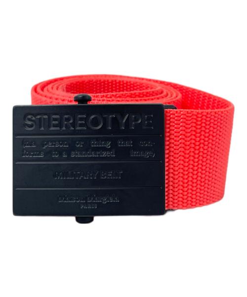 Maison Margiela（メゾンマルジェラ）Maison Margiela (メゾンマルジェラ) ステレオタイプ ミリタリーベルト オレンジの古着・服飾アイテム