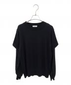 HYKEハイク）の古着「レイヤードニット」｜ブラック