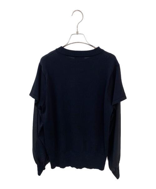 HYKE（ハイク）HYKE (ハイク) レイヤードニット ブラック サイズ:2の古着・服飾アイテム