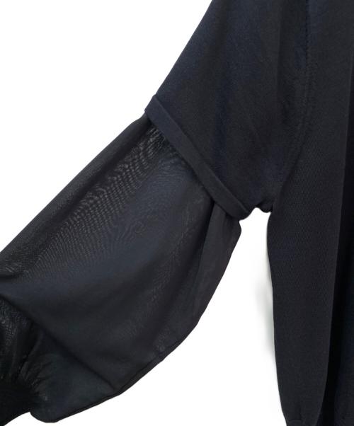 HYKE（ハイク）HYKE (ハイク) レイヤードニット ブラック サイズ:2の古着・服飾アイテム