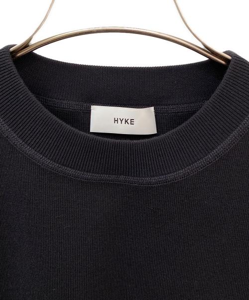 HYKE（ハイク）HYKE (ハイク) CREW NECK CROP TOP ブラック サイズ:Freeの古着・服飾アイテム