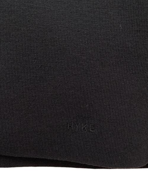 HYKE（ハイク）HYKE (ハイク) CREW NECK CROP TOP ブラック サイズ:Freeの古着・服飾アイテム