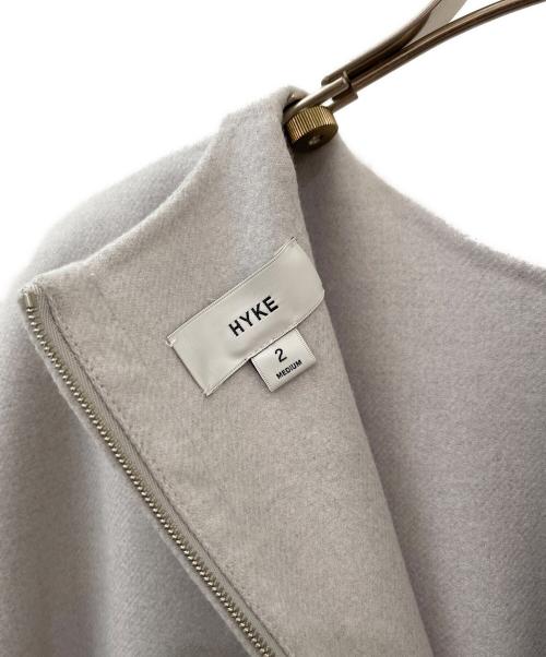 HYKE（ハイク）HYKE (ハイク) バックジップワンピース ライトグレー サイズ:2の古着・服飾アイテム