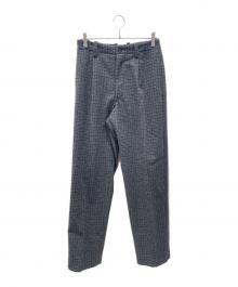 BLAMINK（ブラミンク）の古着「ウールチェックパンツ」｜グレー