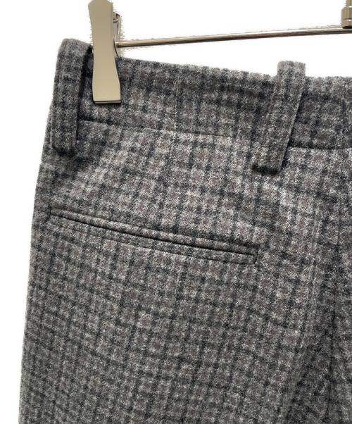BLAMINK（ブラミンク）BLAMINK (ブラミンク) ウールチェックパンツ グレー サイズ:1の古着・服飾アイテム