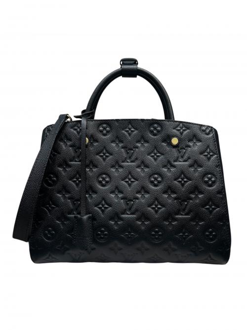 LOUIS VUITTON（ルイ ヴィトン）LOUIS VUITTON (ルイ ヴィトン) モンテーニュMM ブラック×ゴールド サイズ:MMの古着・服飾アイテム