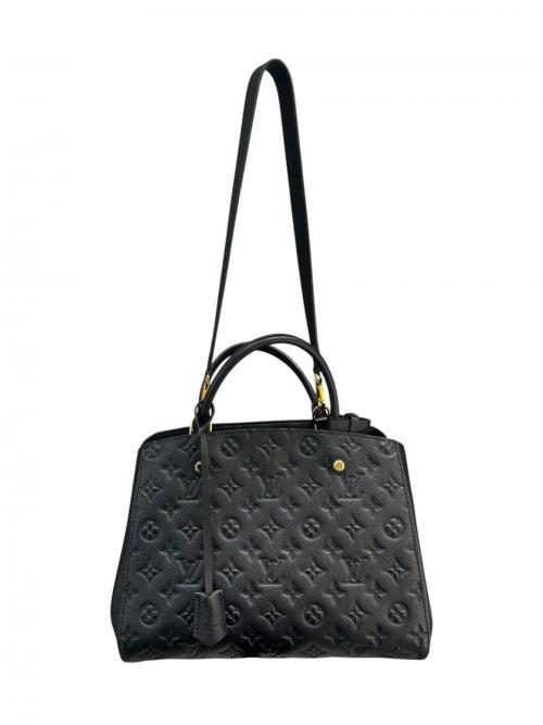 LOUIS VUITTON（ルイ ヴィトン）LOUIS VUITTON (ルイ ヴィトン) モンテーニュMM ブラック×ゴールド サイズ:MMの古着・服飾アイテム