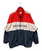 BALENCIAGAバレンシアガ）の古着「Zipped Lightweight Jacketトラックスーツポプリンジャケット」｜ネイビー