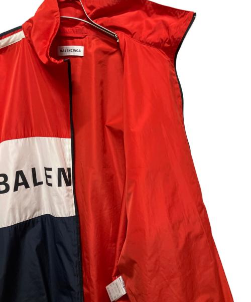 BALENCIAGA（バレンシアガ）BALENCIAGA (バレンシアガ) Zipped Lightweight Jacketトラックスーツポプリンジャケット ネイビー サイズ:34の古着・服飾アイテム