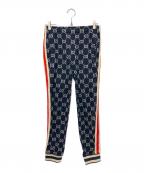 GUCCIグッチ）の古着「GGジャガートジョギングパンツ」｜ネイビー
