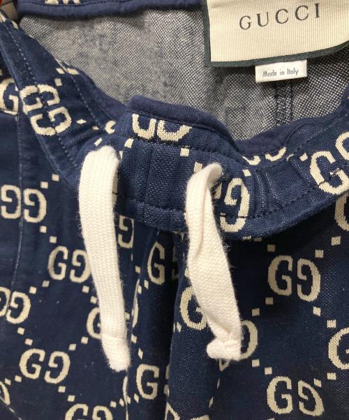 GUCCI（グッチ）GUCCI (グッチ) GGジャガートジョギングパンツ ネイビー サイズ:XSの古着・服飾アイテム