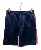 GUCCIグッチ）の古着「19SS GGスターサテンショーツ/ハーフパンツ」｜ネイビー