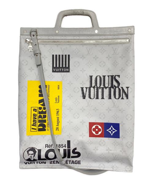 LOUIS VUITTON（ルイ ヴィトン）LOUIS VUITTON (ルイ ヴィトン) フラット ヴェルティカル トート グレーの古着・服飾アイテム