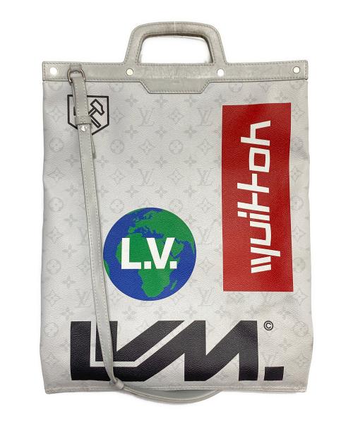 LOUIS VUITTON（ルイ ヴィトン）LOUIS VUITTON (ルイ ヴィトン) フラット ヴェルティカル トート グレーの古着・服飾アイテム