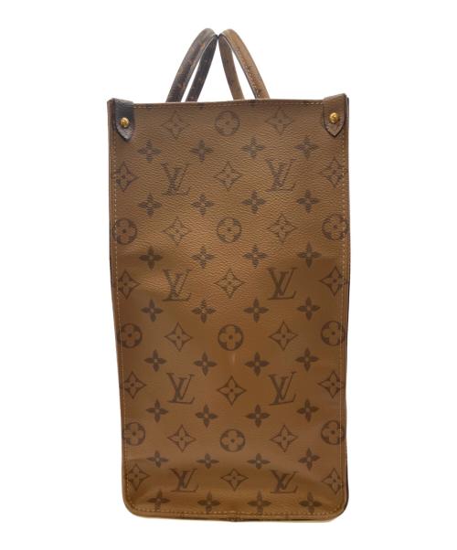 LOUIS VUITTON（ルイ ヴィトン）LOUIS VUITTON (ルイ ヴィトン) オンザゴーGM/ハンドバッグ/トートバッグ/モノグラム・ジャイアント・リバース ブラウン サイズ:GMの古着・服飾アイテム