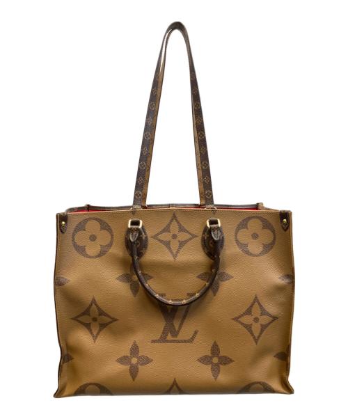 LOUIS VUITTON（ルイ ヴィトン）LOUIS VUITTON (ルイ ヴィトン) オンザゴーGM/ハンドバッグ/トートバッグ/モノグラム・ジャイアント・リバース ブラウン サイズ:GMの古着・服飾アイテム