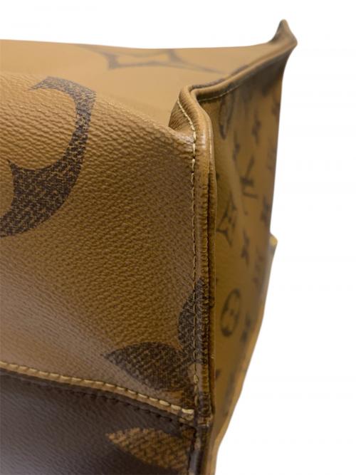 LOUIS VUITTON（ルイ ヴィトン）LOUIS VUITTON (ルイ ヴィトン) オンザゴーGM/ハンドバッグ/トートバッグ/モノグラム・ジャイアント・リバース ブラウン サイズ:GMの古着・服飾アイテム