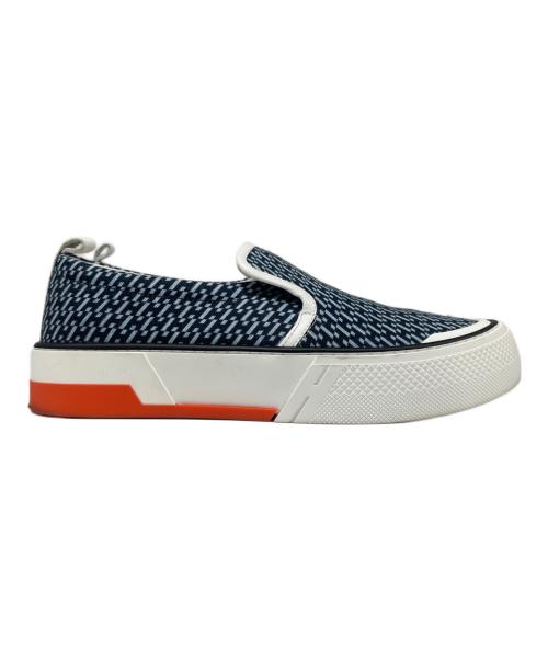 HERMES（エルメス）HERMES (エルメス) グリス バイアスH スリッポン  ネイビー サイズ:41の古着・服飾アイテム