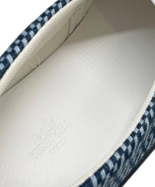 HERMES（エルメス）HERMES (エルメス) グリス バイアスH スリッポン  ネイビー サイズ:41の古着・服飾アイテム