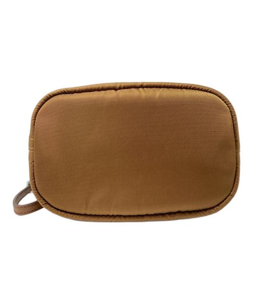 PRADA（プラダ）PRADA (プラダ) ナイロン巾着ポーチ ブラウンの古着・服飾アイテム