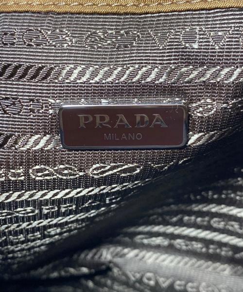 PRADA（プラダ）PRADA (プラダ) ナイロン巾着ポーチ ブラウンの古着・服飾アイテム