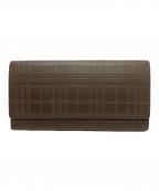 BURBERRYバーバリー）の古着「長財布」｜チョコレートブラウン